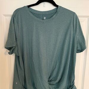 Ideology Green Short Sleeve Tee Front Cross